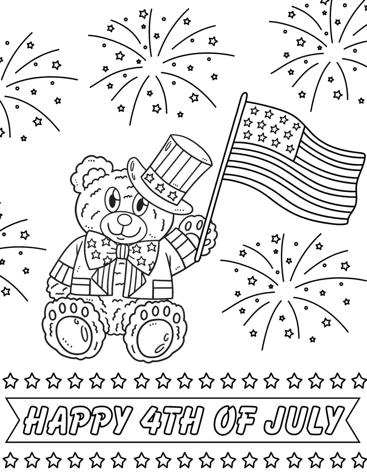 fourth of july coloring pages printable