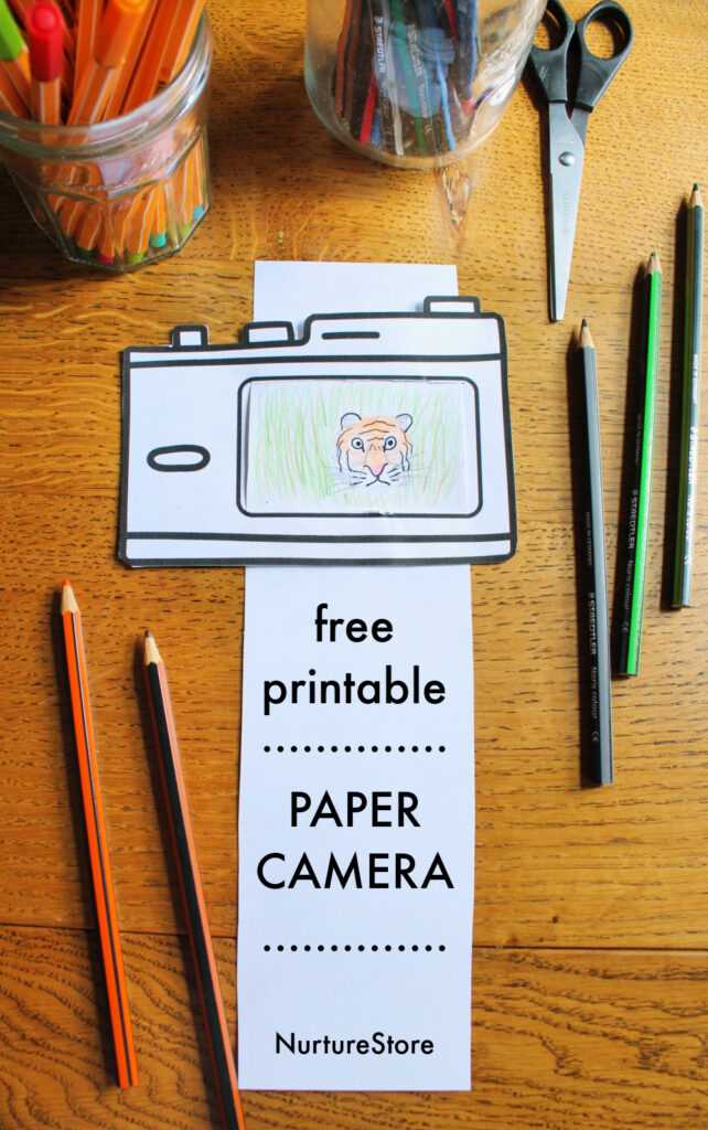 camera template printable