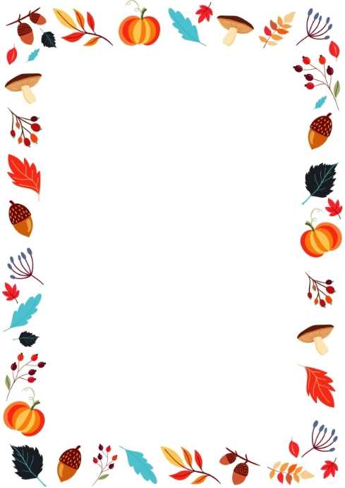 fall printable borders