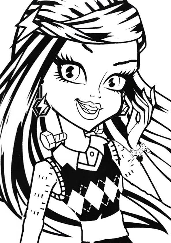 monster high printable coloring