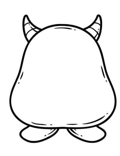 monster template printable