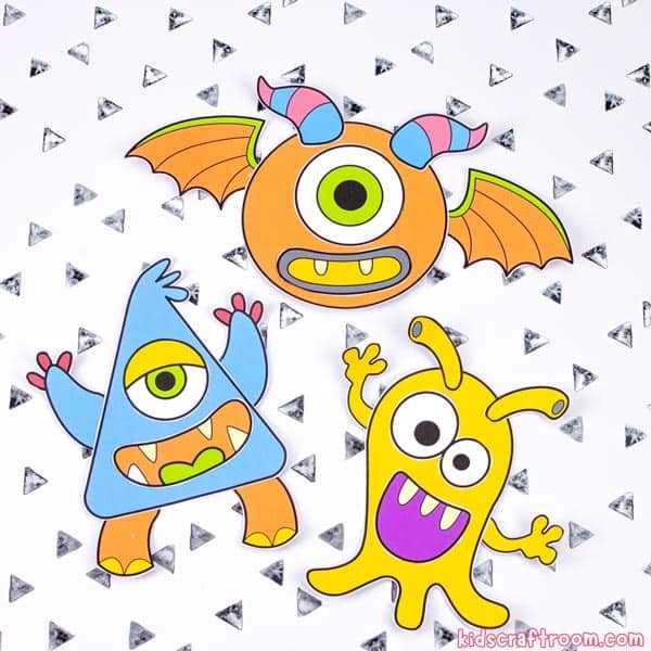 monster template printable