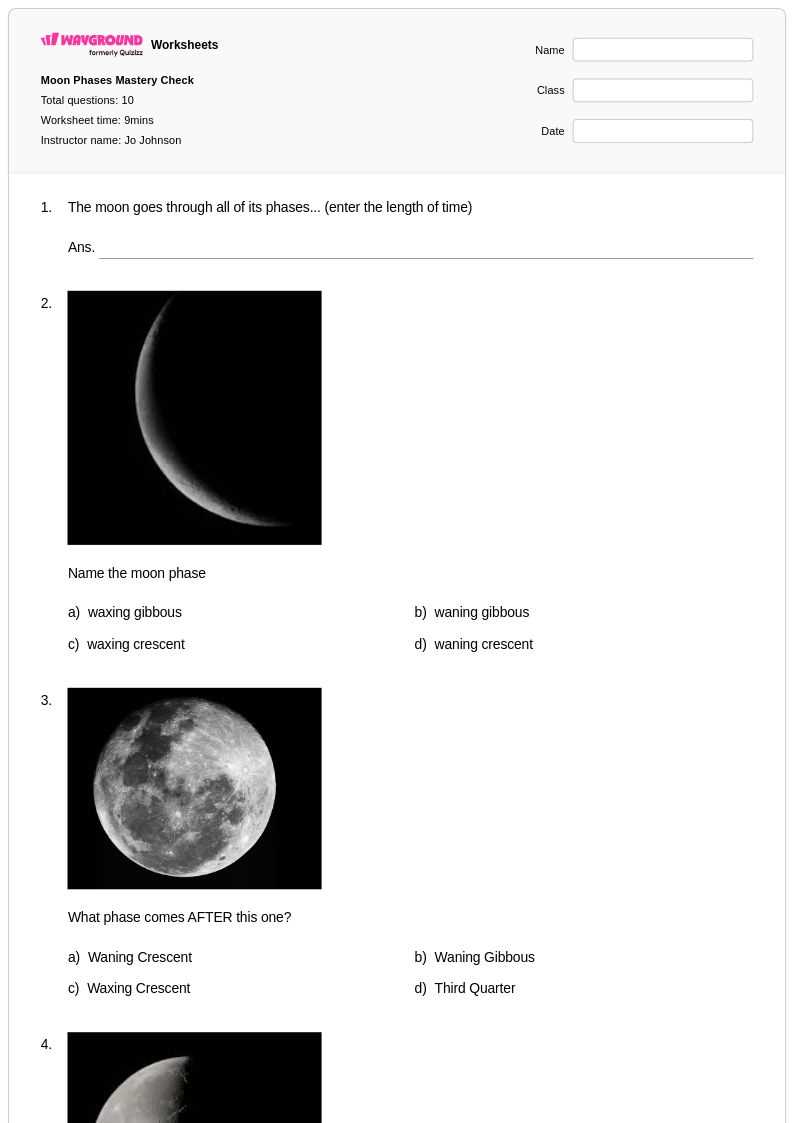 moon phases printable