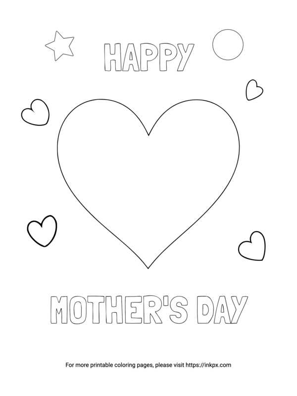 mothers day coloring pages printable