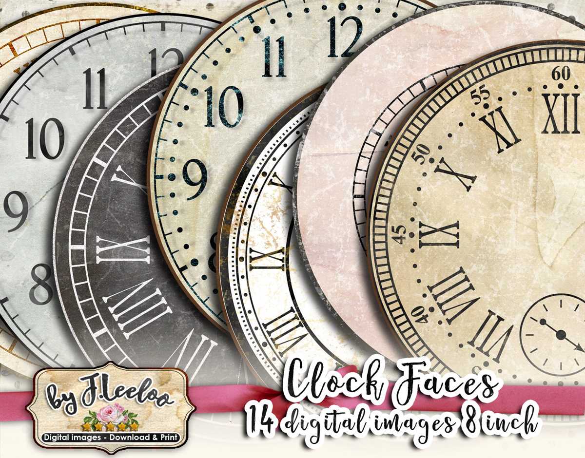 printable clock faces