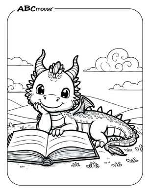 dragon color pages printable