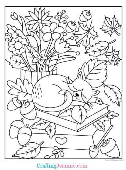 fall free printable coloring pages