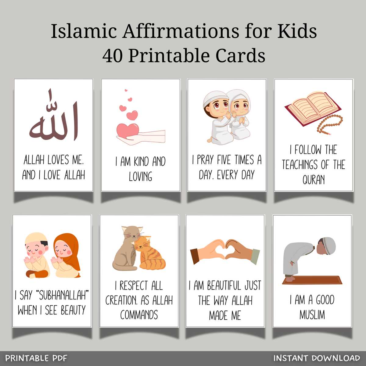 positive affirmations for kids printable