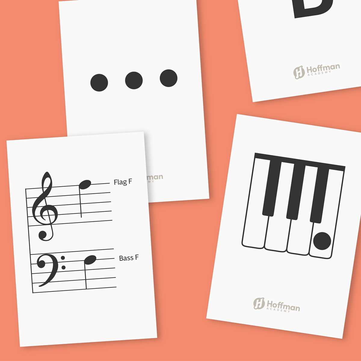 music notes flash cards printable