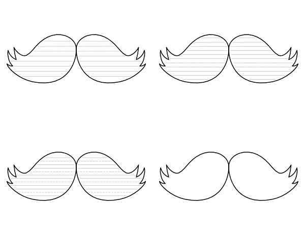 mustache printable free