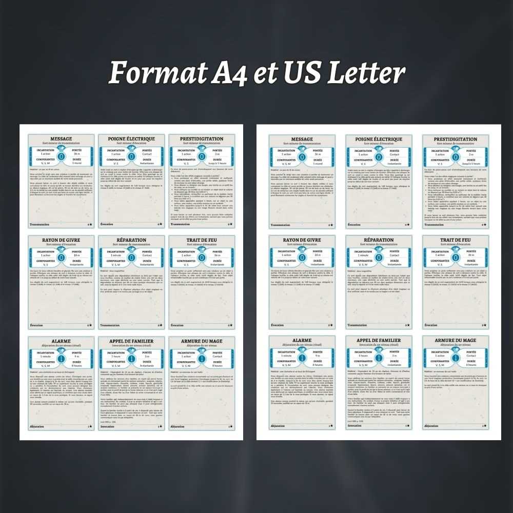 dnd printable spell cards