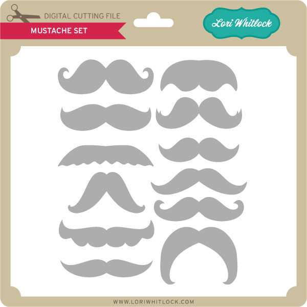 mustache printable template