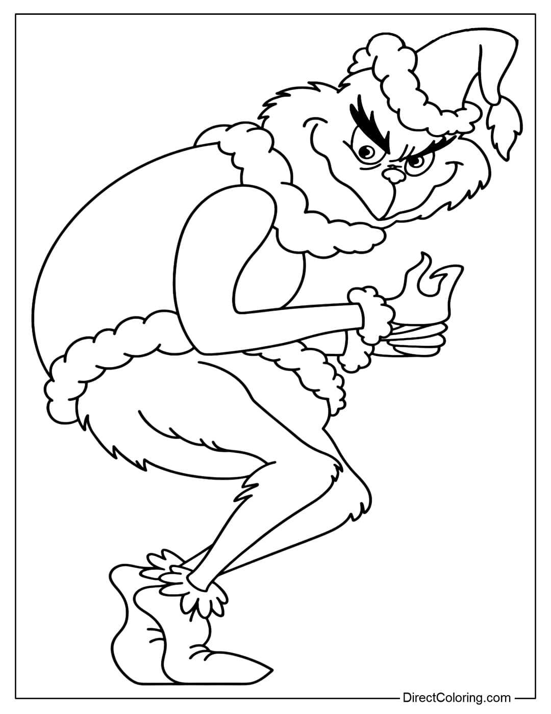 small grinch face printable