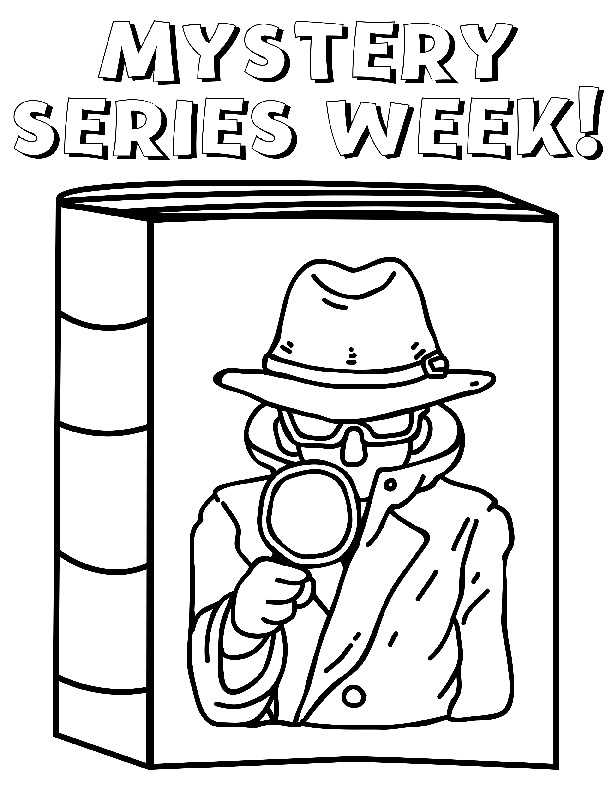 mystery coloring pages printable