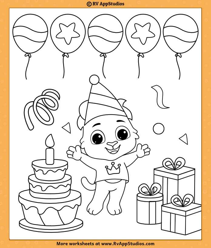 printable birthday pictures to color