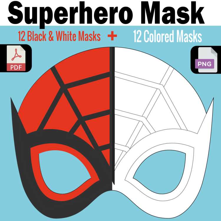 superhero mask printable
