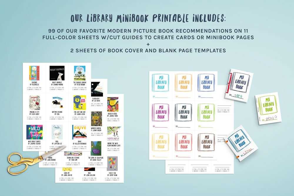 free printable mini books