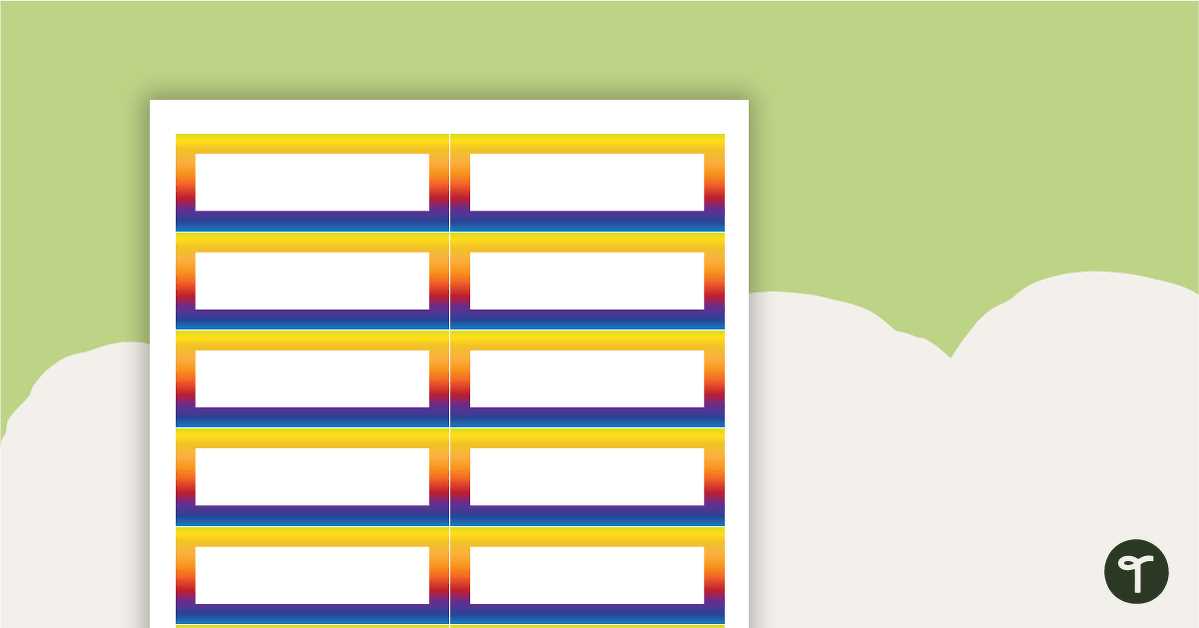 name tag template free printable