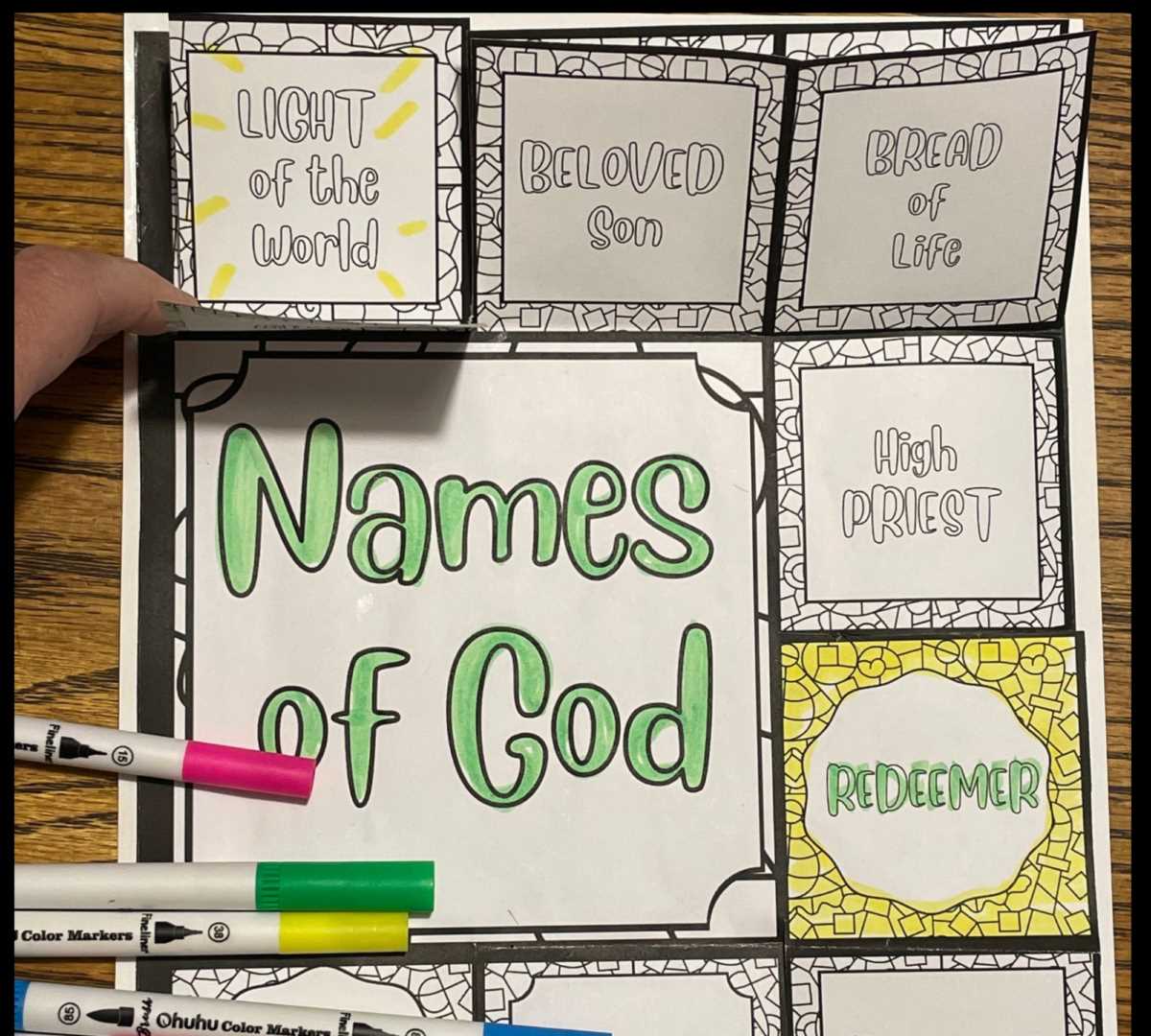 names of god printable