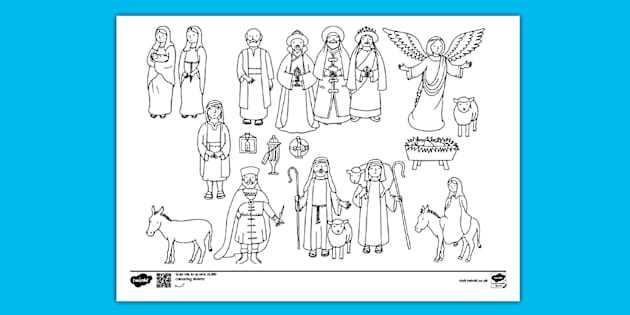 nativity scene printable