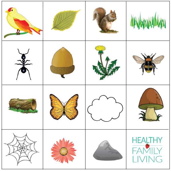 nature bingo printables