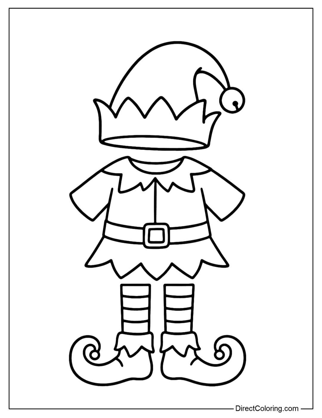 printable elf coloring pages