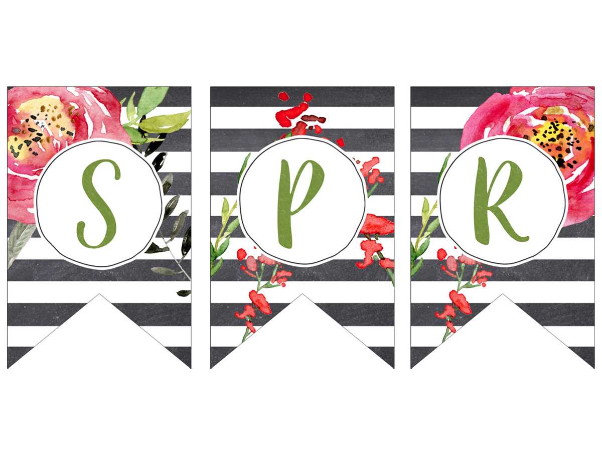spring letters printable