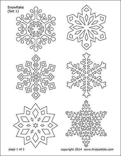 snowflake printables cut out