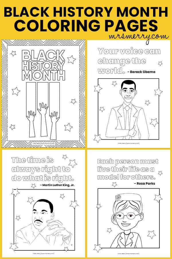 black history month preschool printables