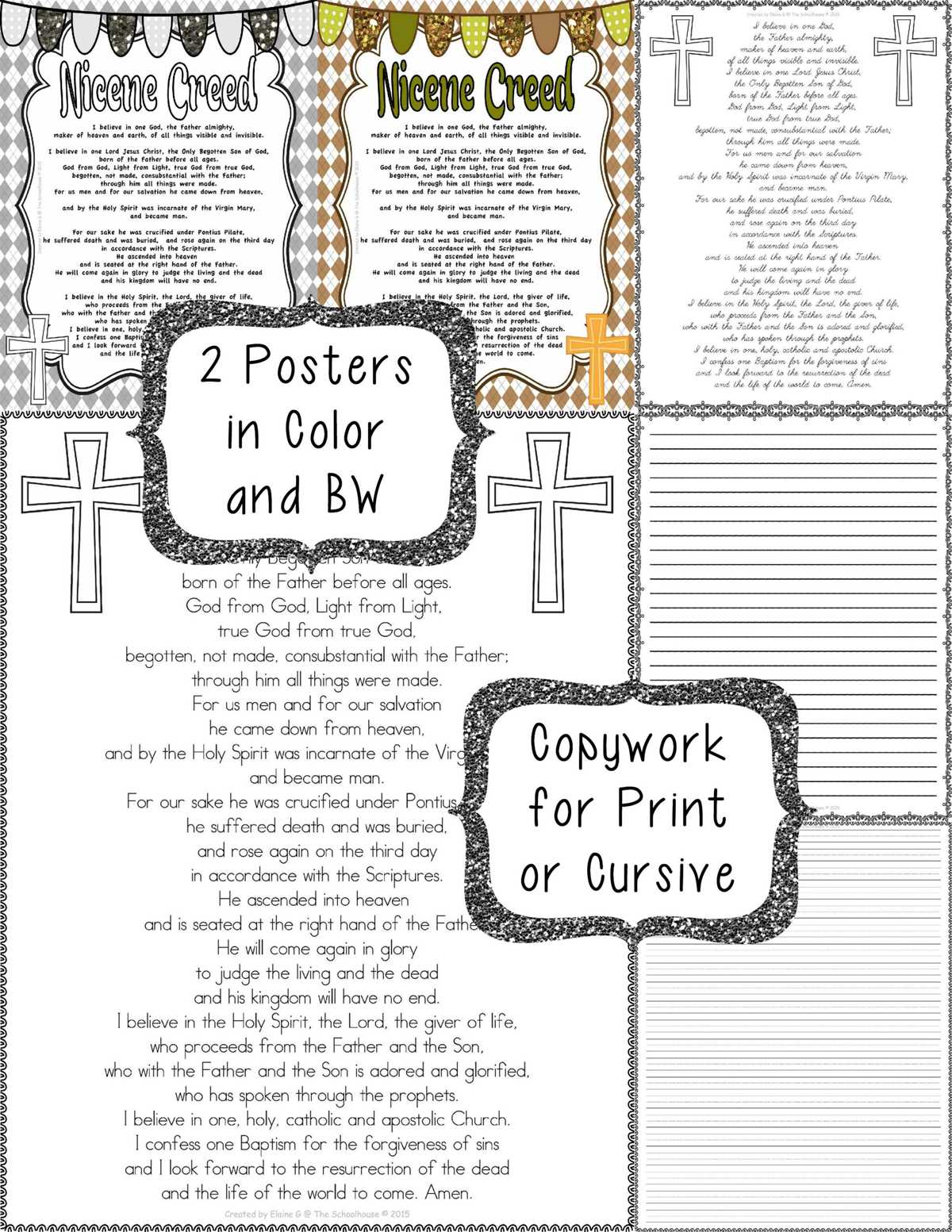 free printable nicene creed catholic printable