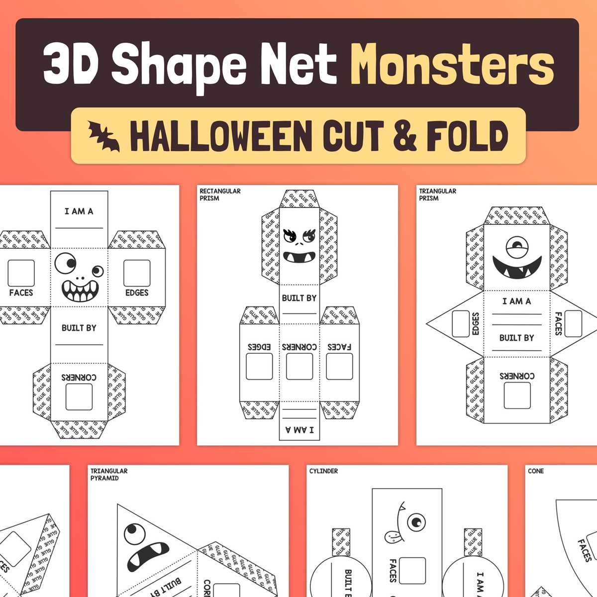 net for triangular prism printable