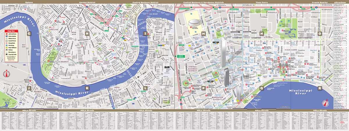 new orleans french quarter map printable
