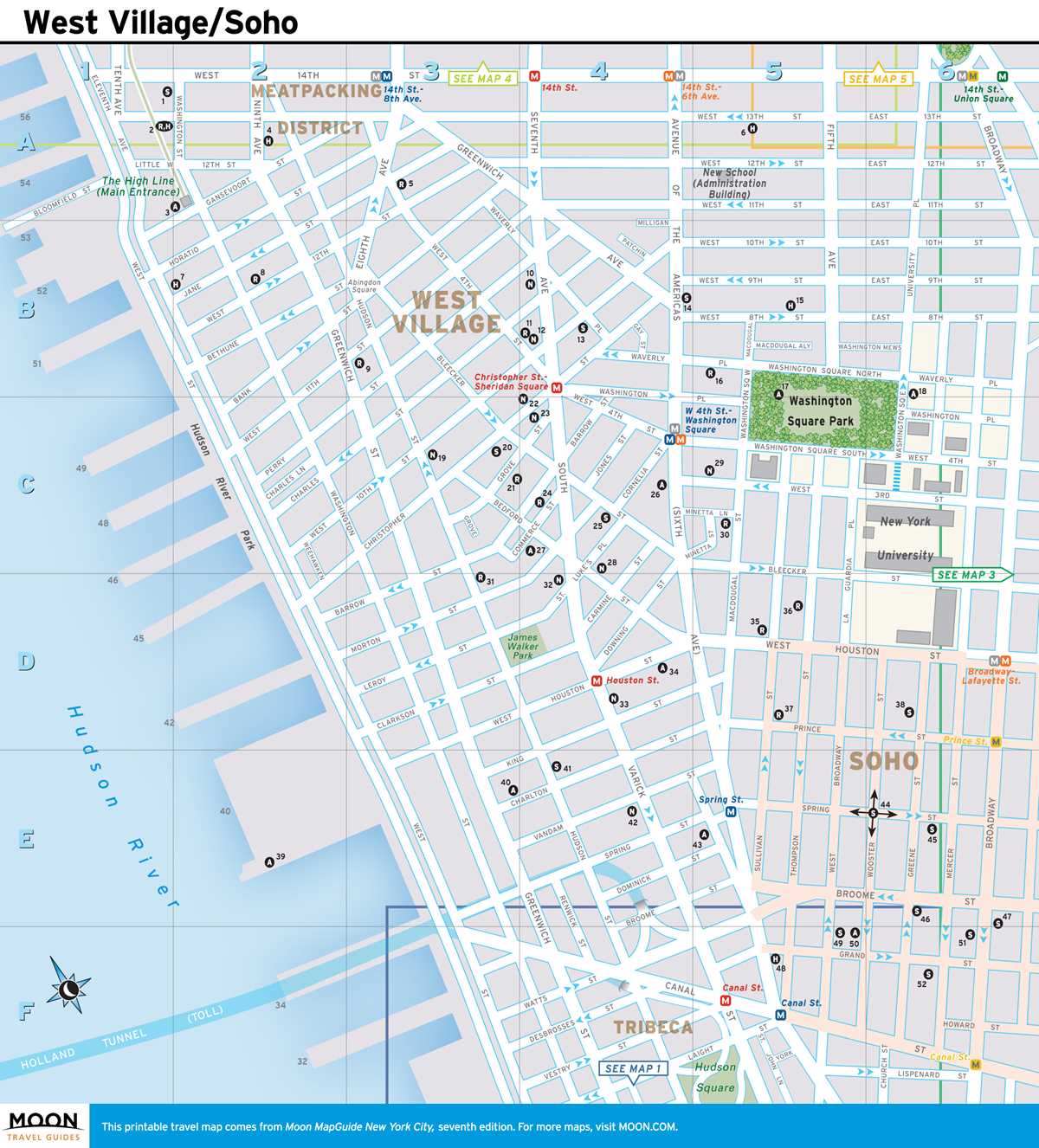 new york city maps manhattan printable