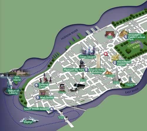 new york city tourist map printable