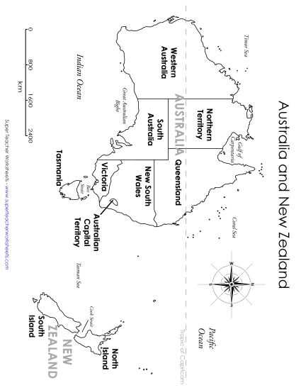 new zealand printable map