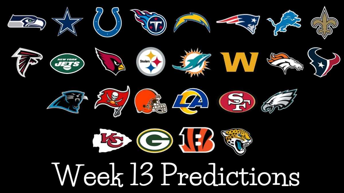 nfl week 13 printable schedule