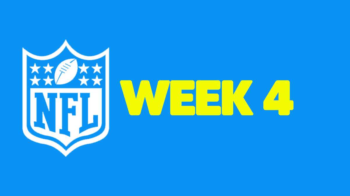 nfl week 4 printable schedule