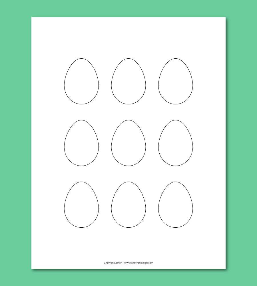 free printable egg shape template