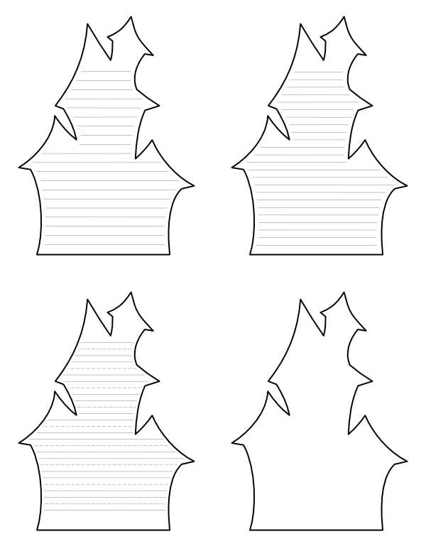 printable haunted house template