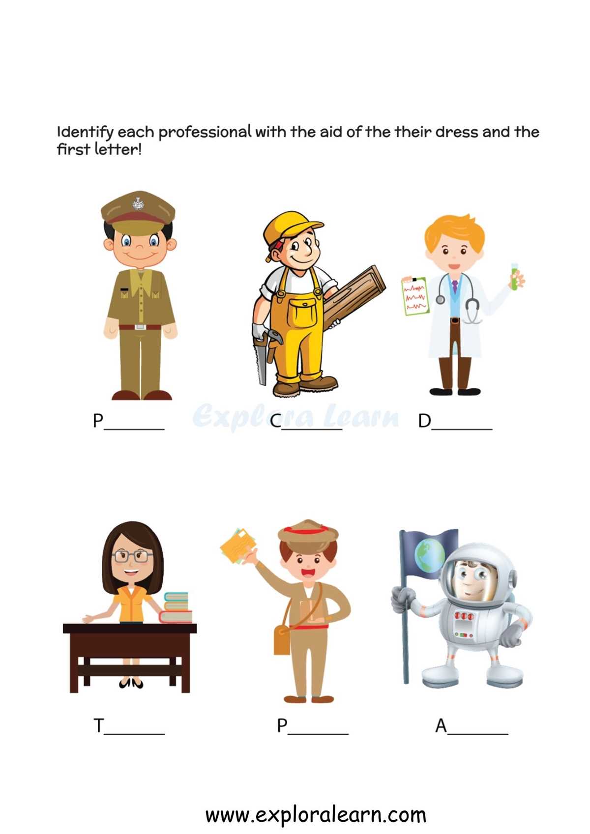 printable community helpers worksheets