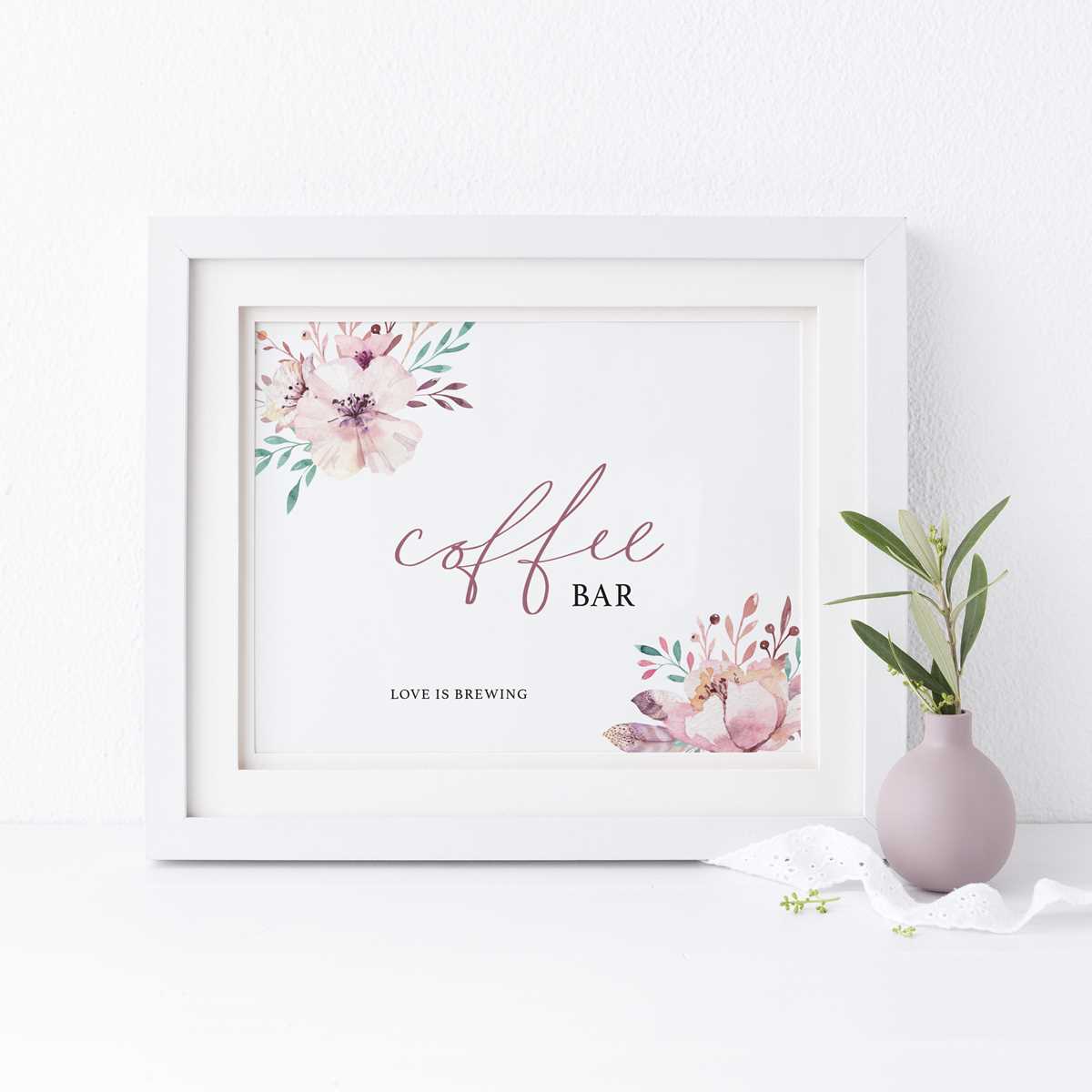 coffee bar sign printable