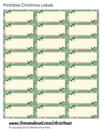printable christmas labels to print