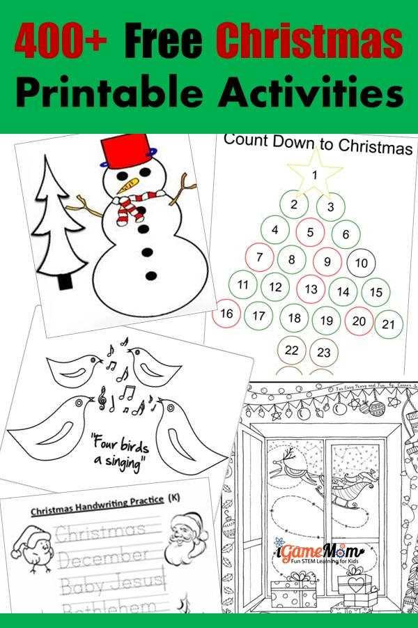 christmas activities printable