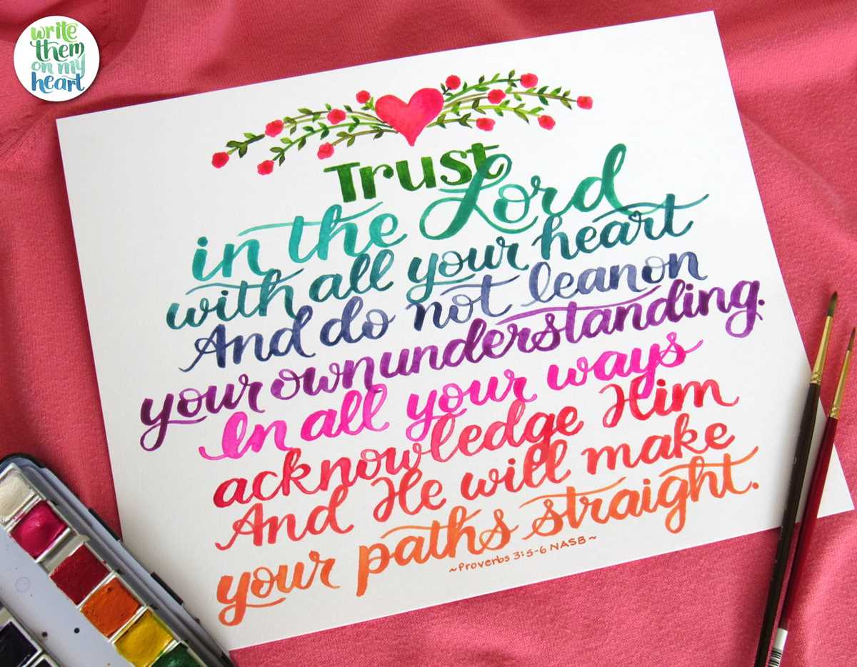 printable proverbs 3 5 6