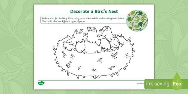 printable birds nest