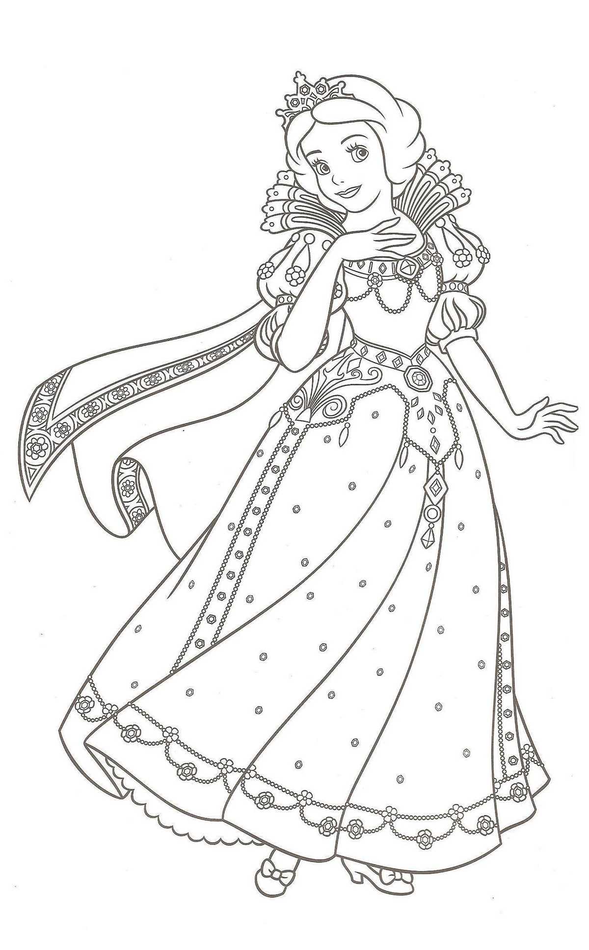free printable snow white coloring pages