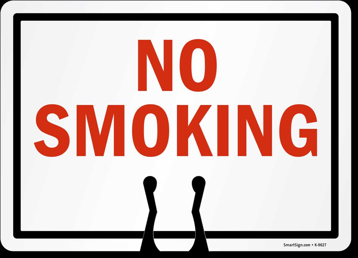 no smoking signage printable