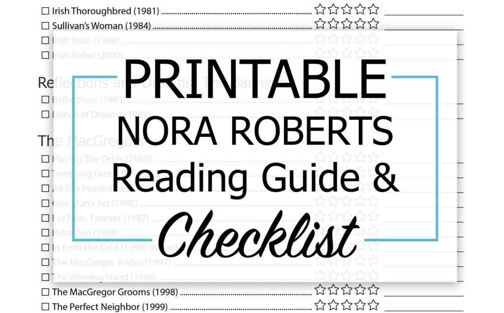 nora roberts books in order printable