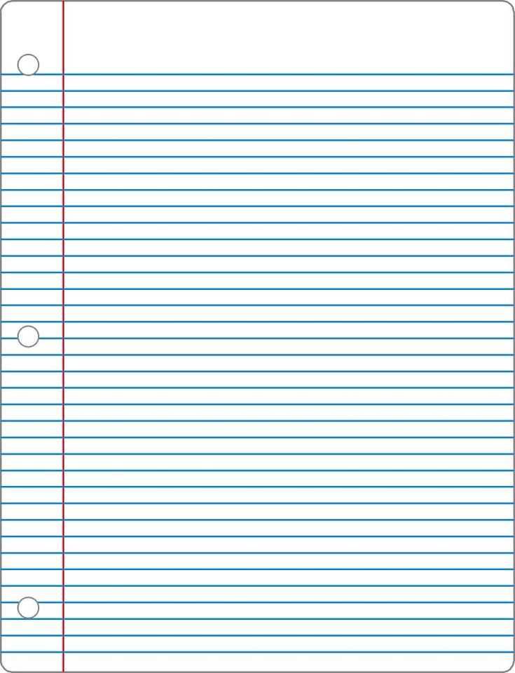 notebook pages printable
