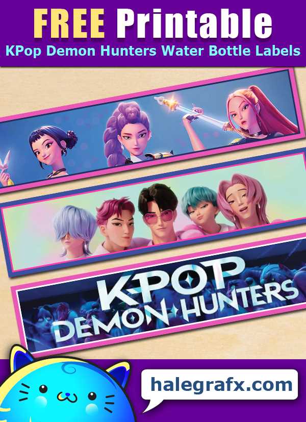 free printable kpop demon hunters